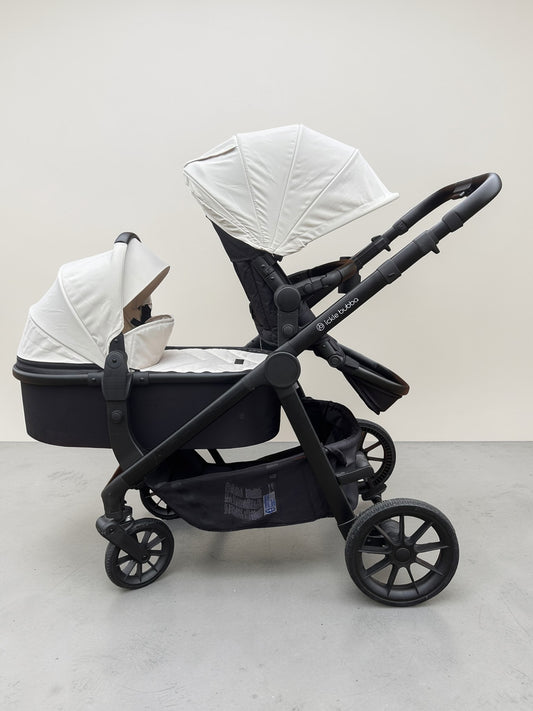 Ickle Bubba Virgo Double Travel System - Black/Stone