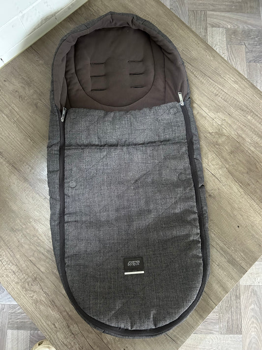 Mamas & Papas Chestnut Tweed Luxury Footmuff Cosytoes