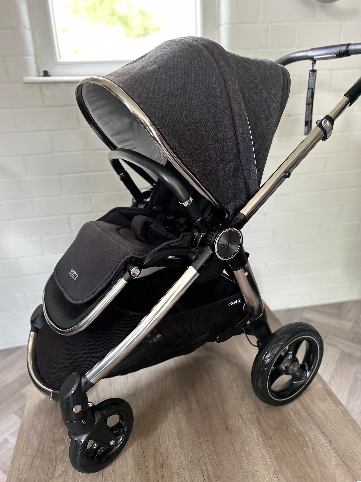 Mamas And Papas Ocarro Pushchair & Carrycot - Navy Classic