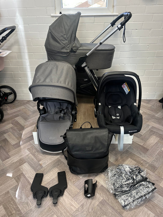 Mamas & Papas Flip XT³ 3 in 1 Travel System - Harbour Grey