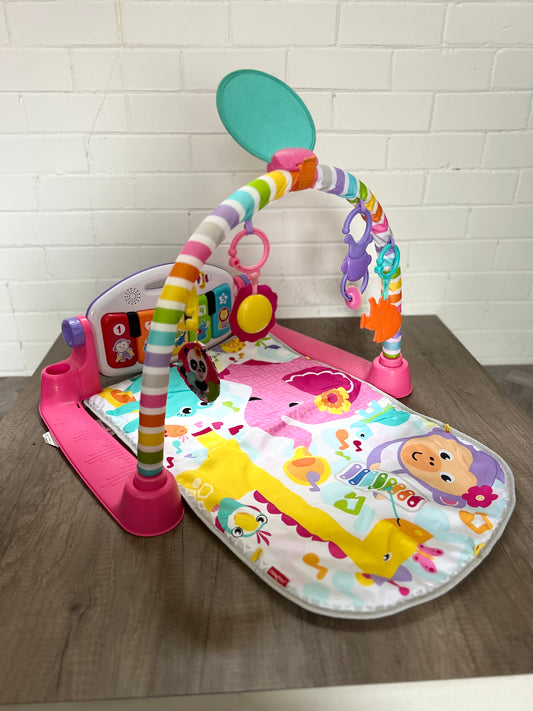 Fisher-Price Glow and Grow Kick & Play Piano Baby Gym Pink