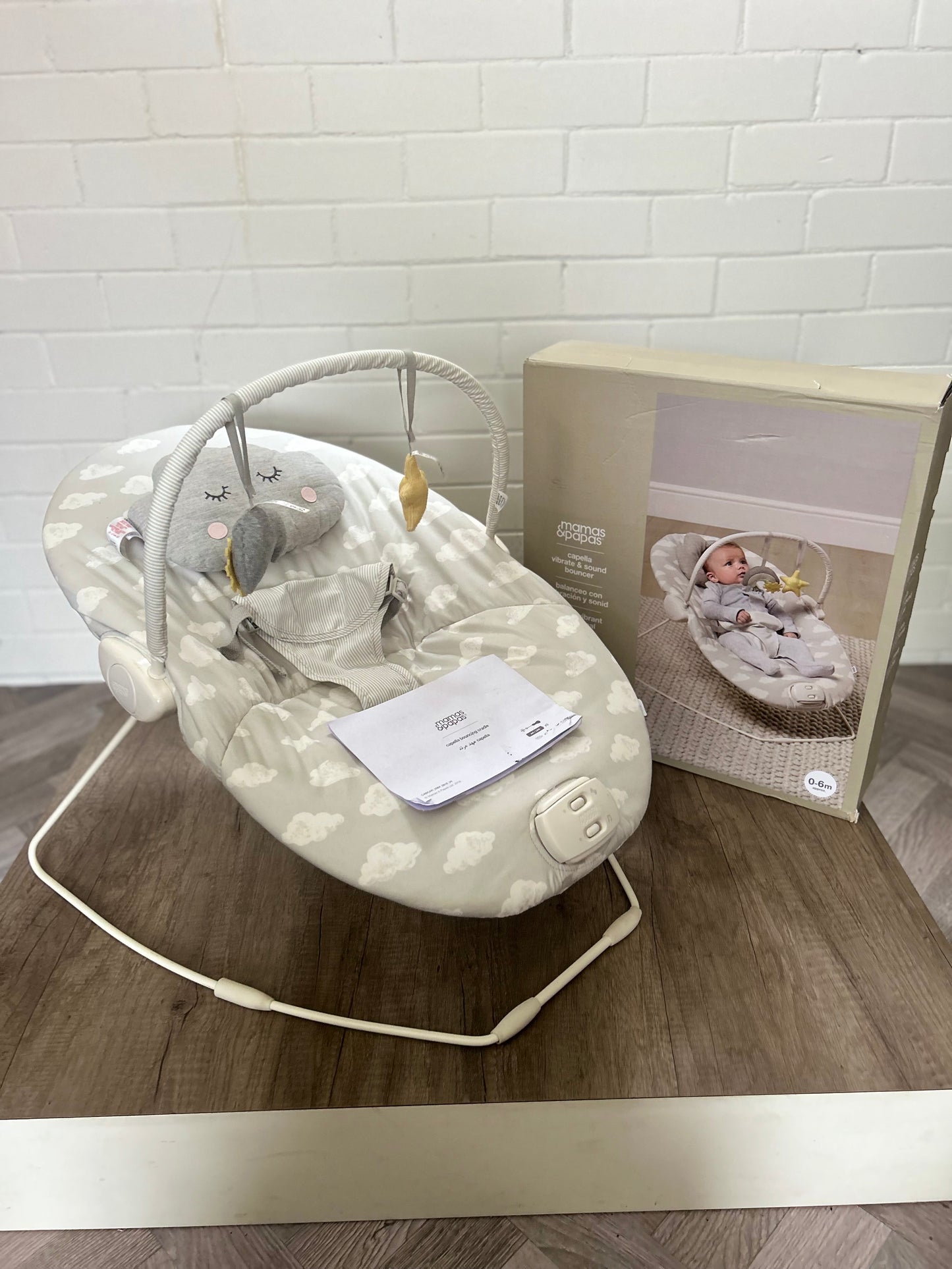 Mamas & Papas Capella Bouncer Cradle & Sit & Play - Cloud