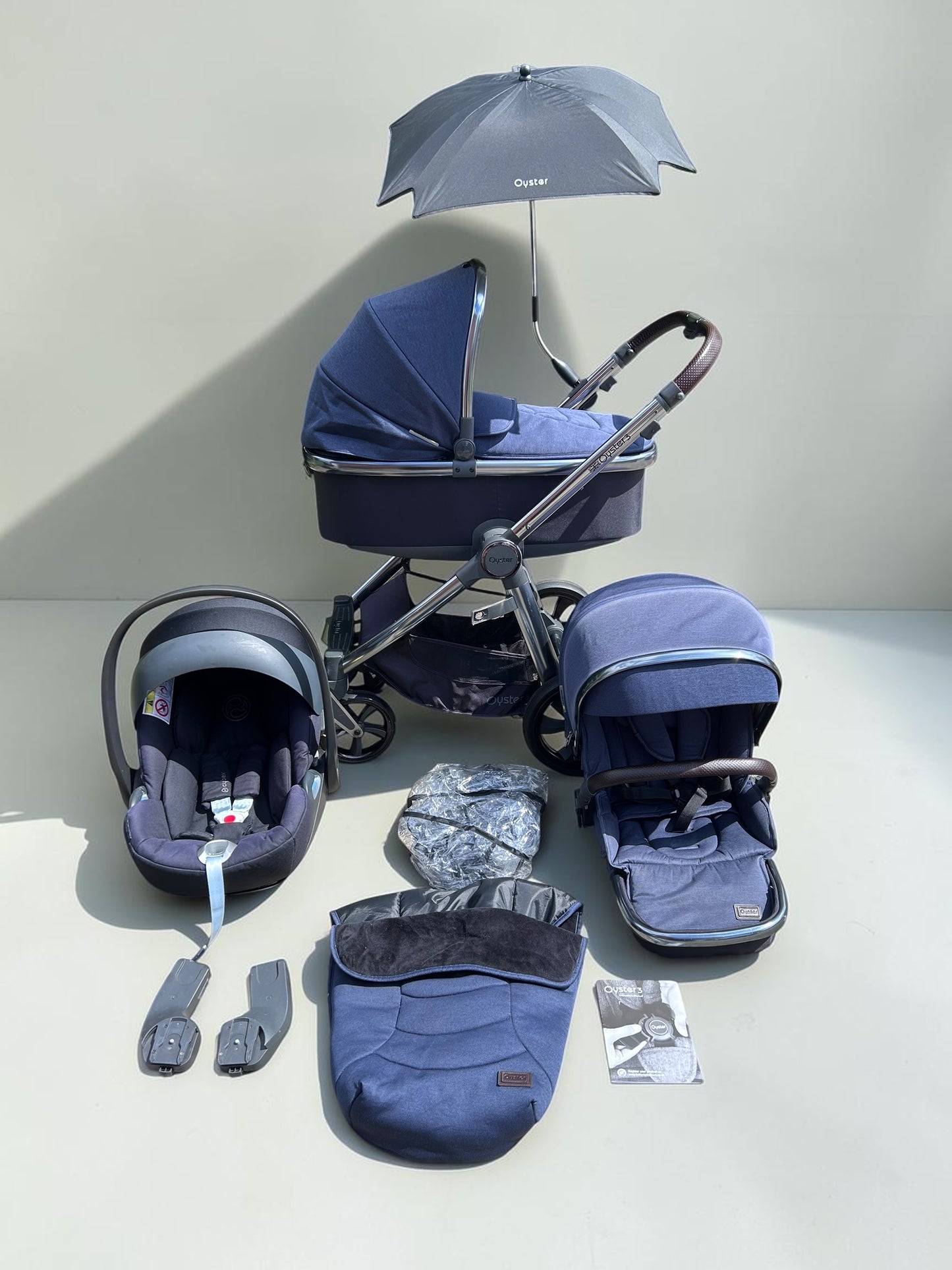BabyStyle Oyster 3 – Midnight Blue 3-in-1 Travel System
