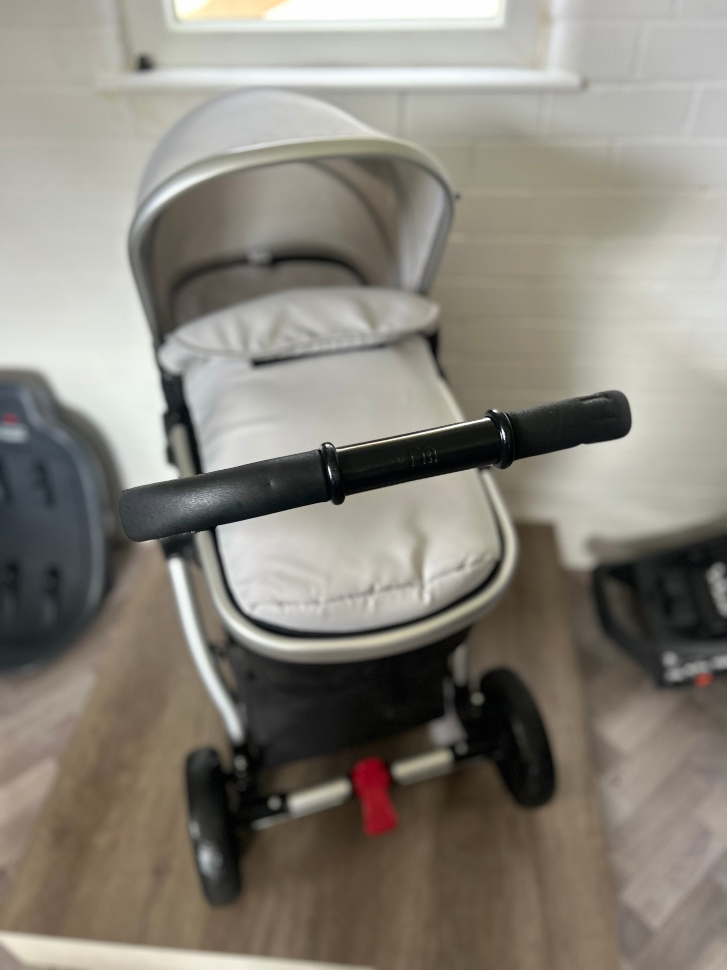 Mothercare 4-Wheel Journey Pushchair - Grey/Brushed Silver