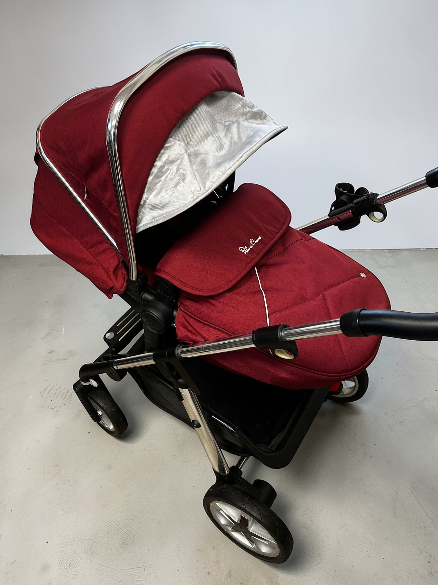 Silver Cross Pioneer 3in1 Travel System - Vintage Red