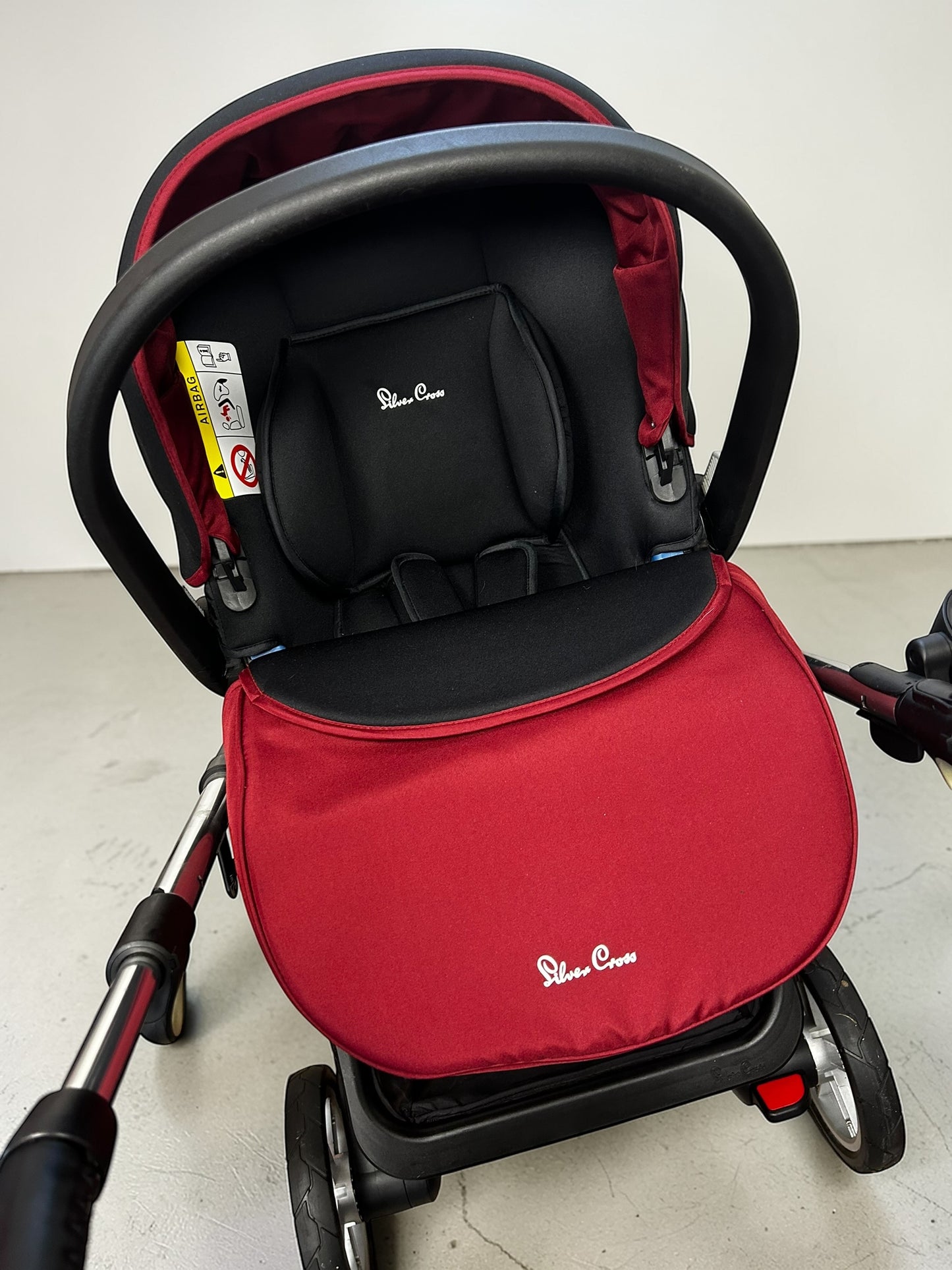 Silver Cross Pioneer 3in1 Travel System - Vintage Red