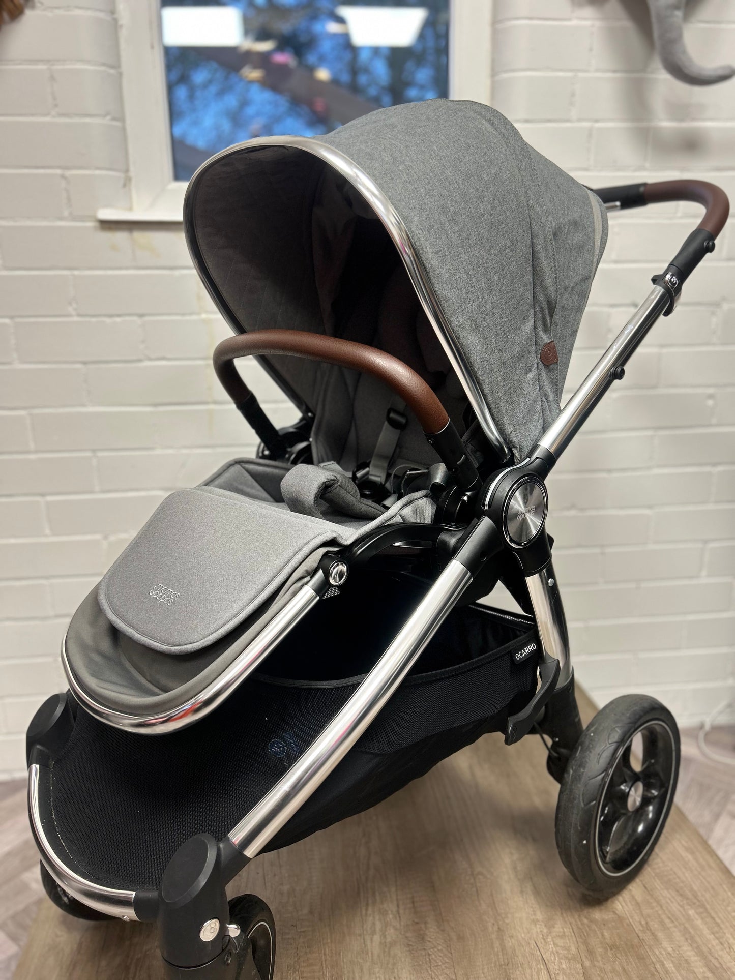 Mamas And Papas Ocarro Pushchair & Carrycot - Grey Mist