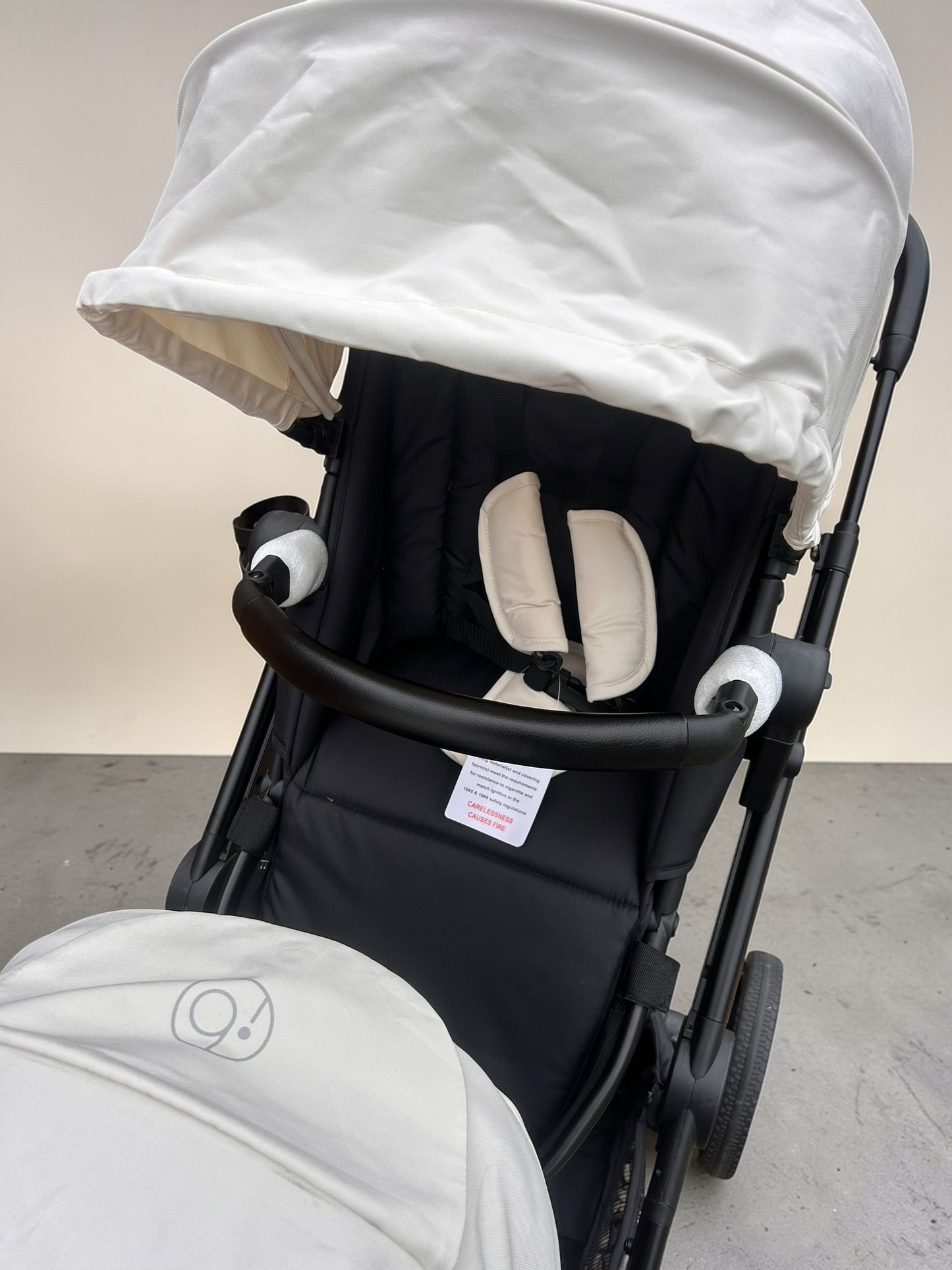 Ickle Bubba Virgo Double Travel System - Black/Stone