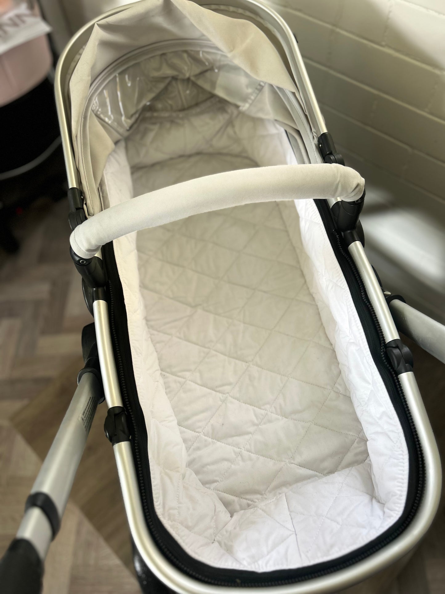 Mothercare 4-Wheel Journey Pushchair - Grey/Brushed Silver