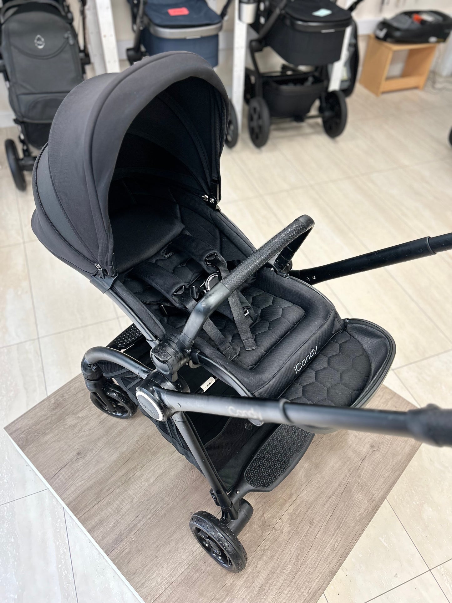 iCandy Core Pushchair and Carrycot - Complete Bundle - Jet, Black edition