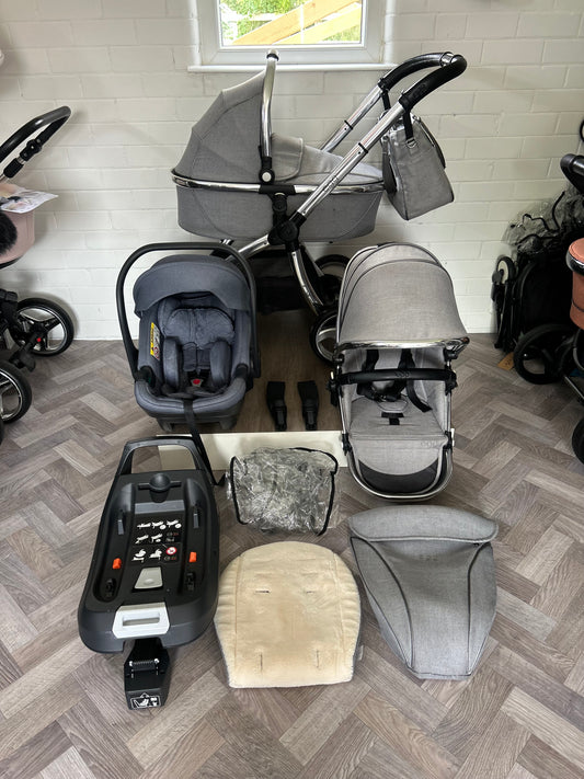 Egg Stroller 3 in 1 - Platinum