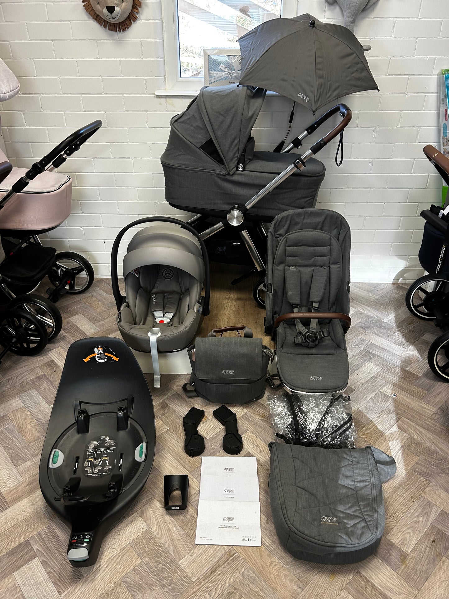 Mamas & Papas Strada 3in1 Travel System - Grey Mist