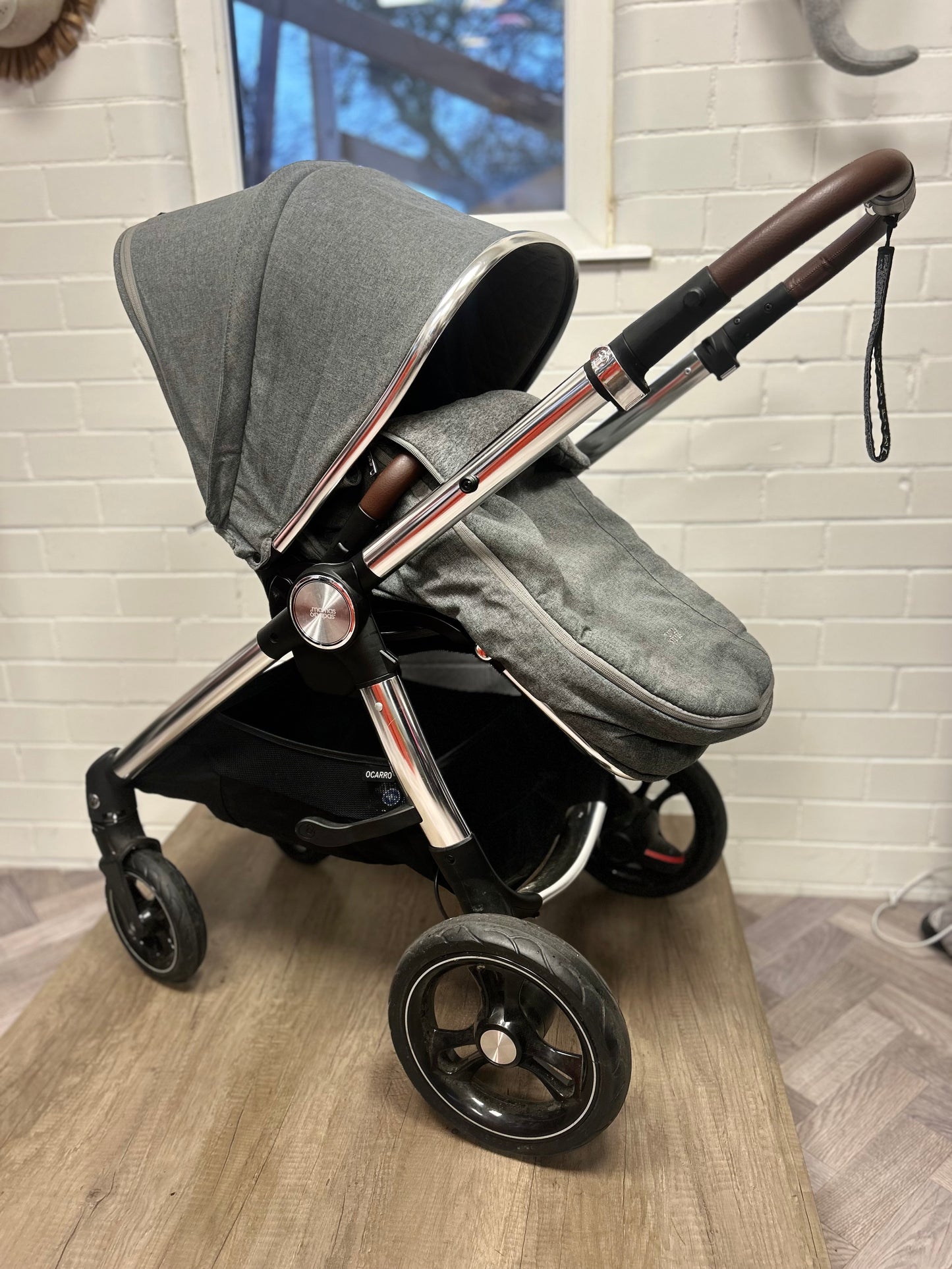 Mamas And Papas Ocarro Pushchair & Carrycot - Grey Mist