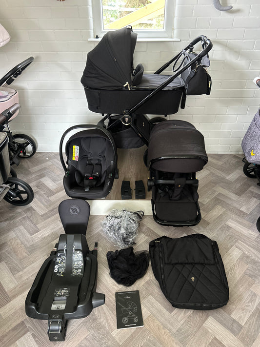 Venicci Tinum Upline Full Travel System - All Black