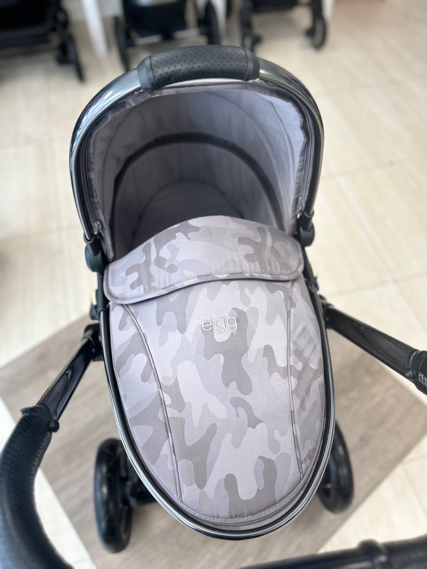 BabyStyle Egg Full Travel System  - Camo Grey