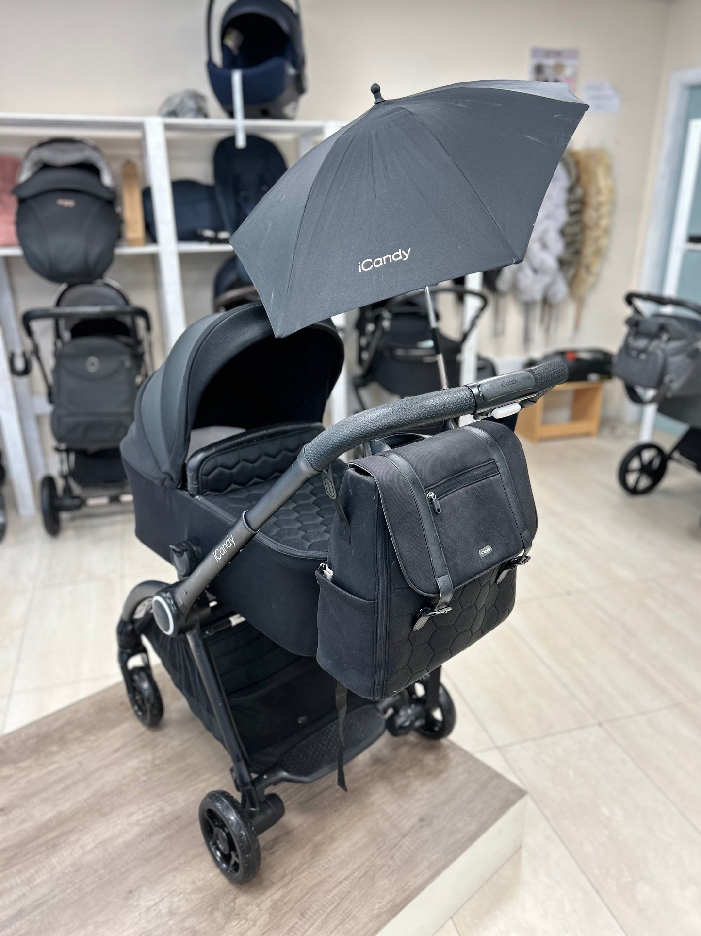 iCandy Core Pushchair and Carrycot - Complete Bundle - Jet, Black edition