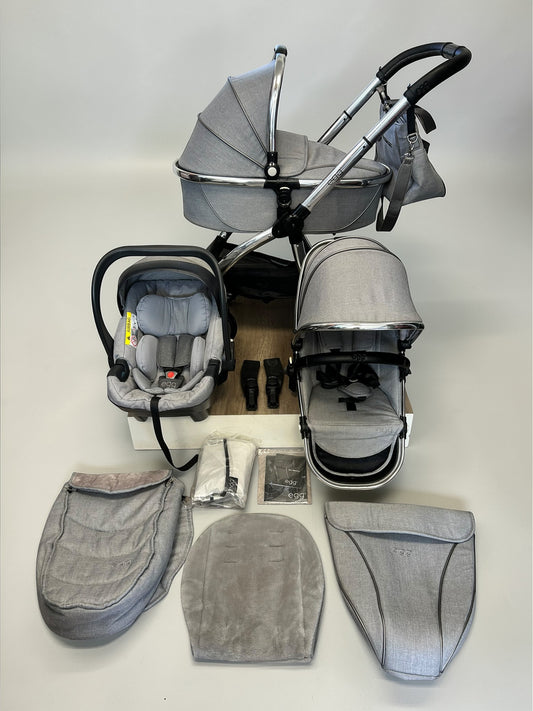 BabyStyle Egg Stroller - Platinum 3in1 Travel System