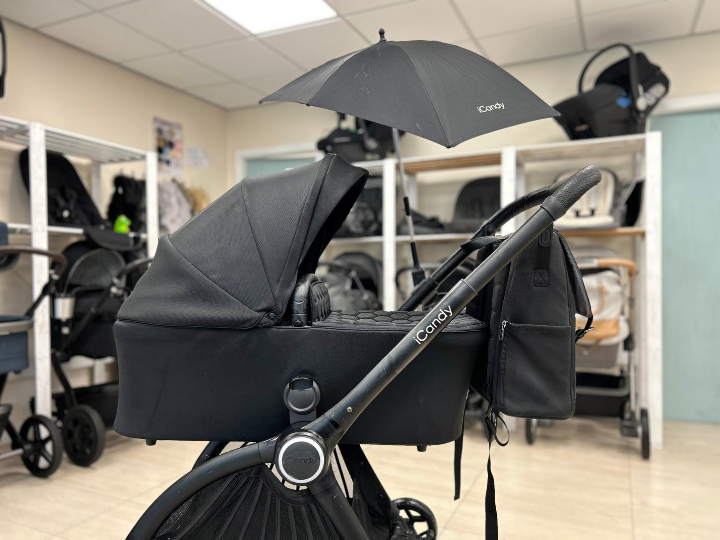 iCandy Core Pushchair and Carrycot - Complete Bundle - Jet, Black edition