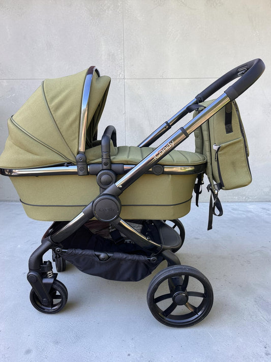 iCandy Peach 7 Travel System - Olive Green Phantom