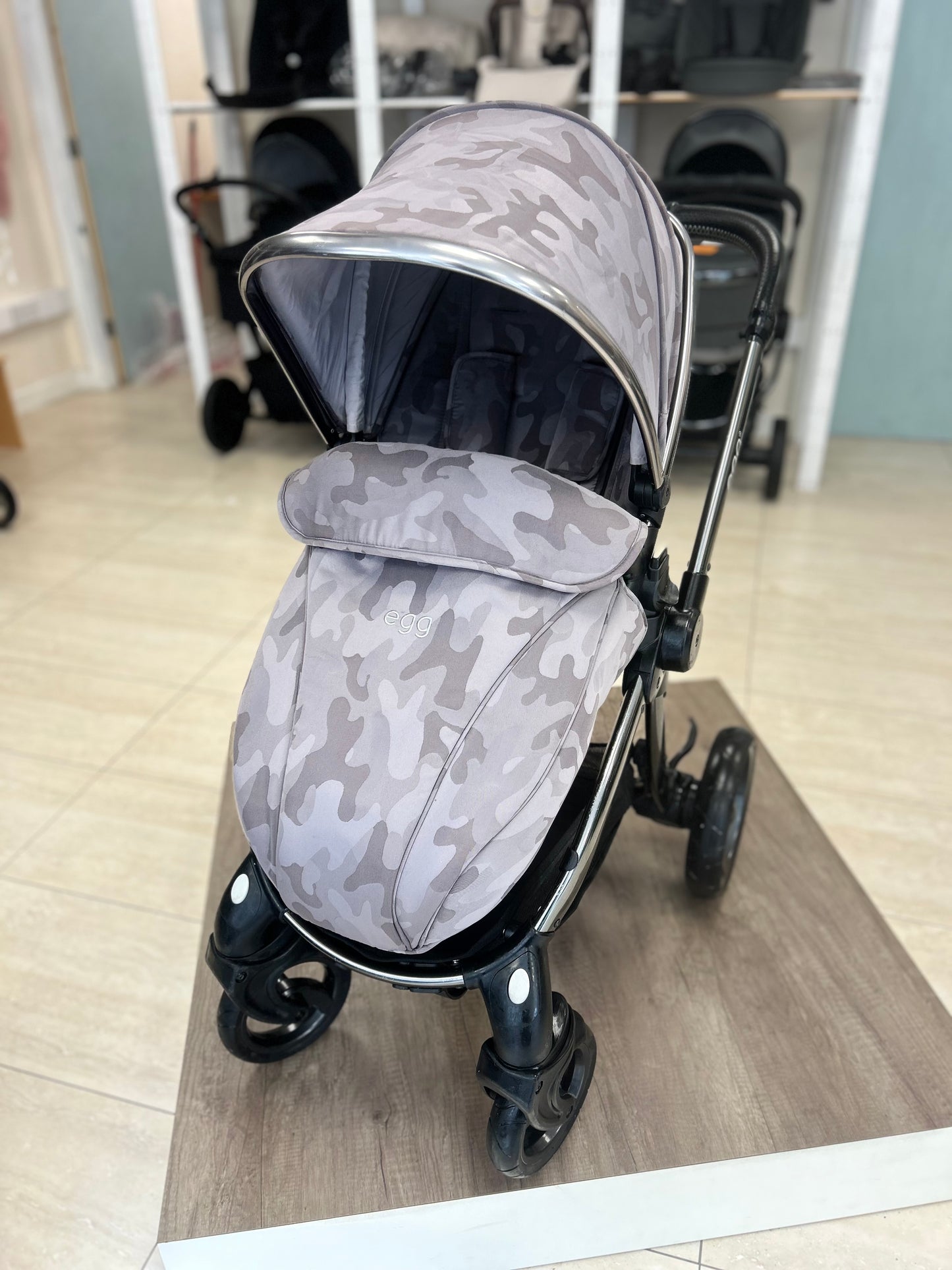 BabyStyle Egg Full Travel System  - Camo Grey