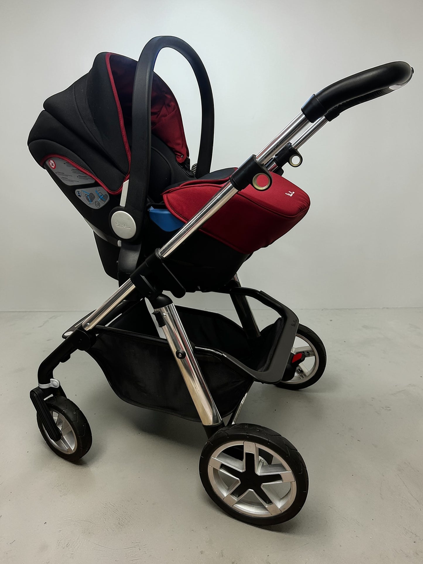 Silver Cross Pioneer 3in1 Travel System - Vintage Red