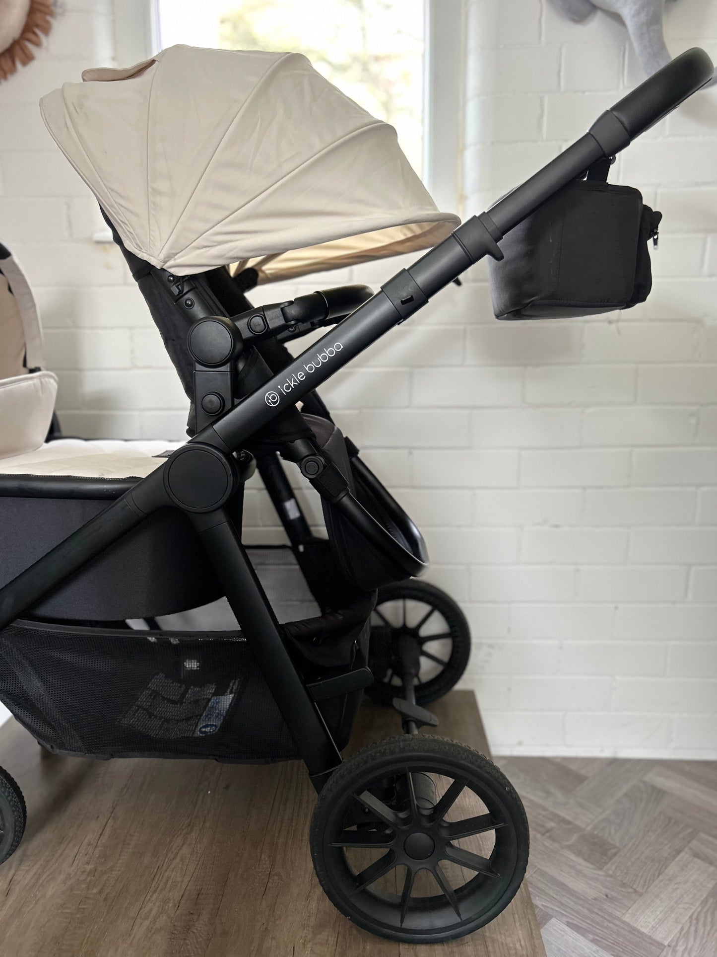 Ickle Bubba Virgo Growing Family Double Travel System - Stone