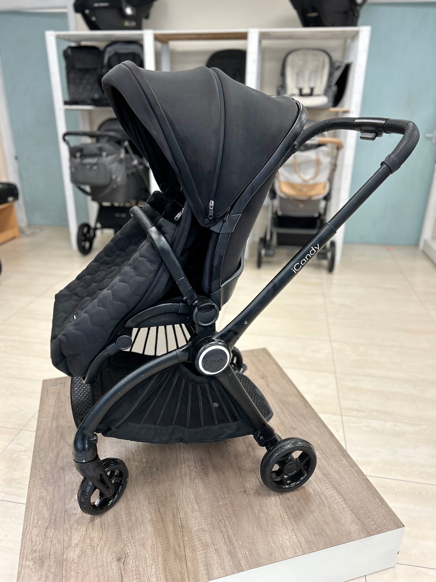 iCandy Core Pushchair and Carrycot - Complete Bundle - Jet, Black edition