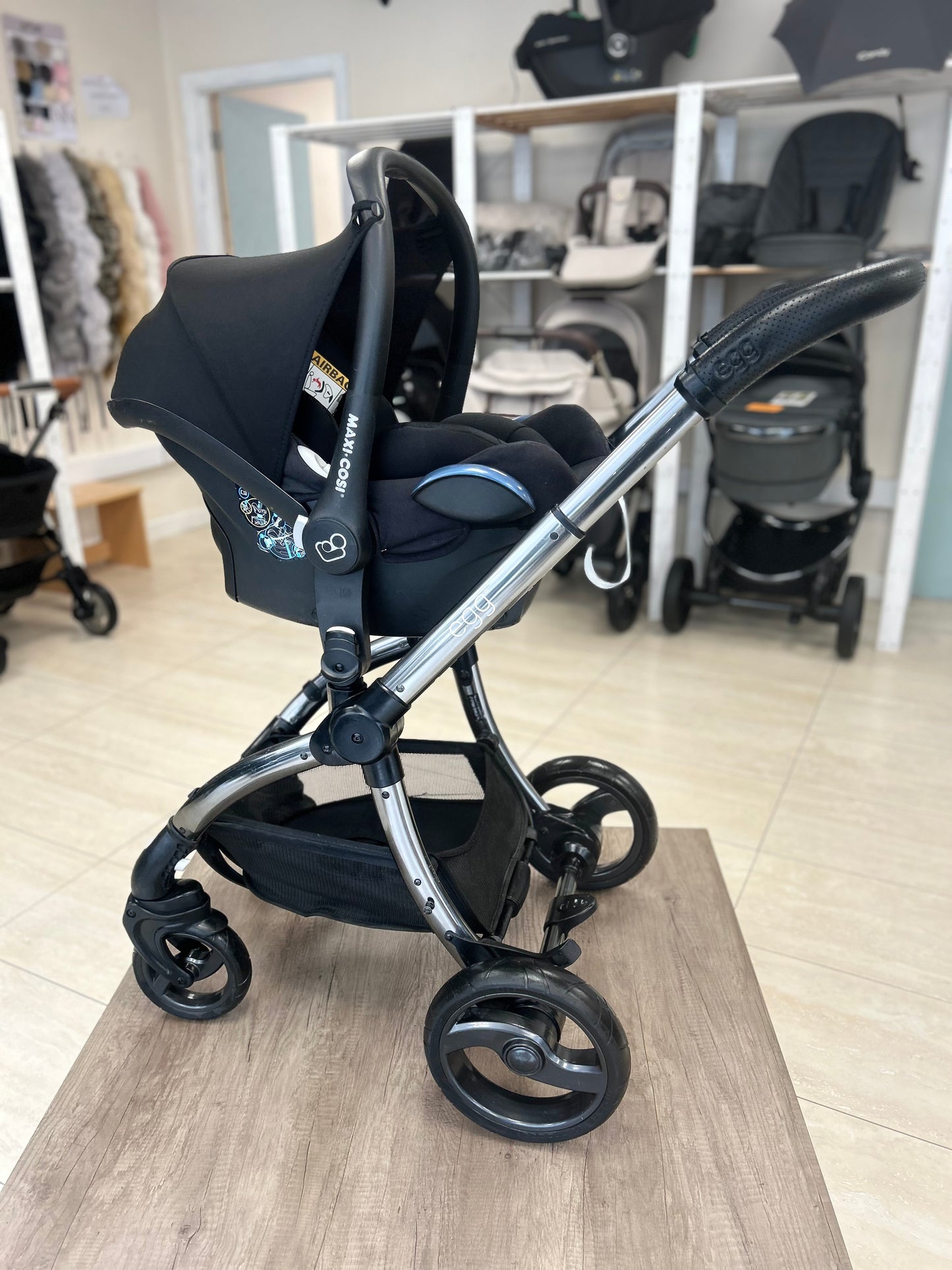 BabyStyle Egg Full Travel System  - Camo Grey