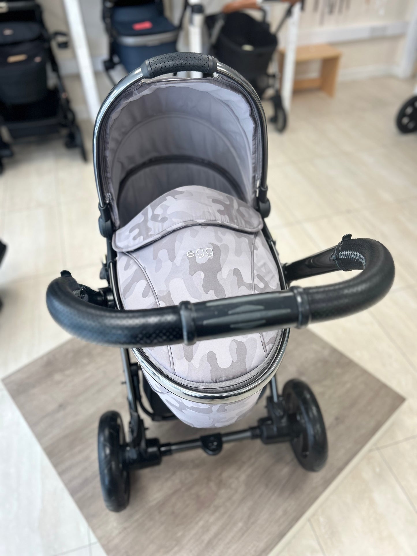 BabyStyle Egg Full Travel System  - Camo Grey