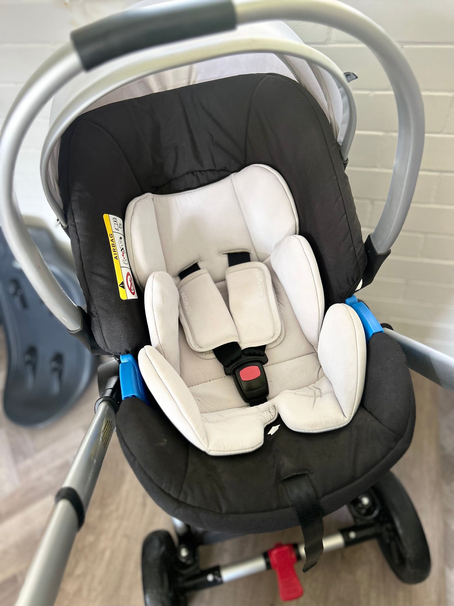 Mothercare 4-Wheel Journey Pushchair - Grey/Brushed Silver