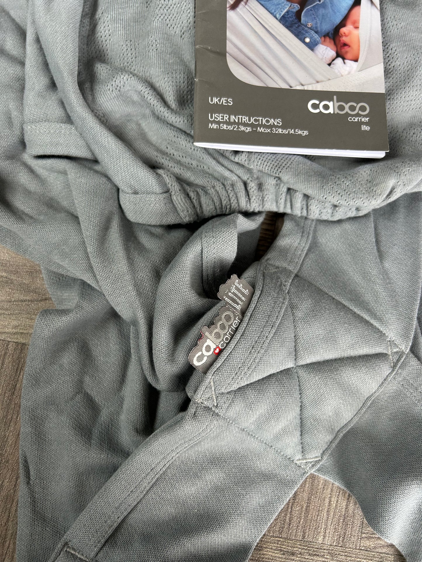Caboo Lite Baby Carrier - Alloy